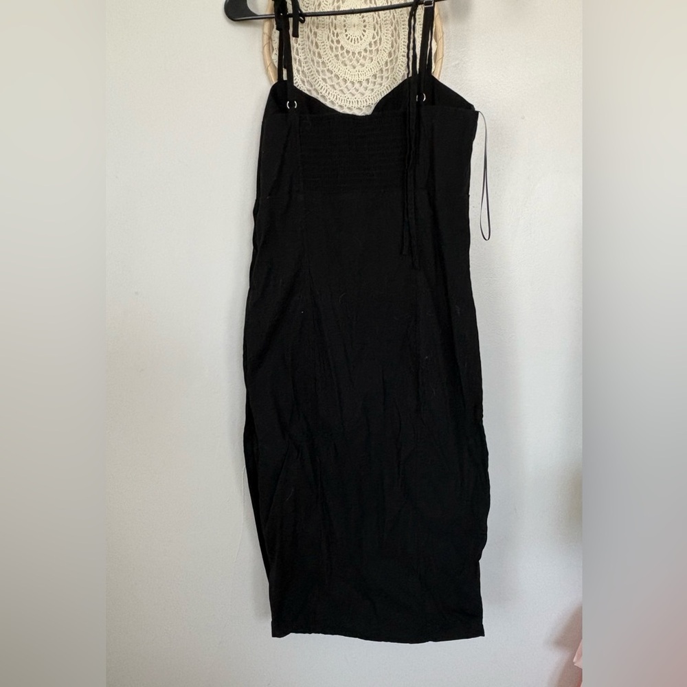 Anthropologie Black Midi Dress